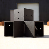 Heavy-Duty Welded Pergola Corner Bracket for 4" / 100mm Wood